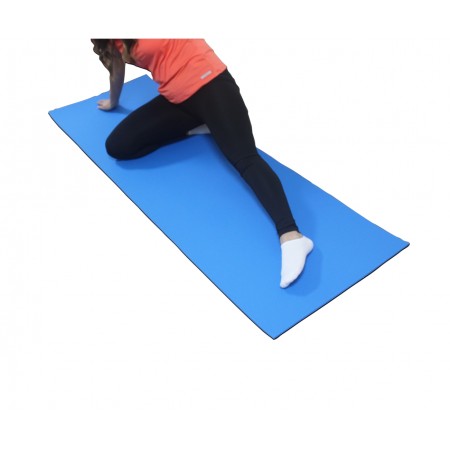 180x55cm 10mm Mavi-Siyah Yoga Pilates Matı