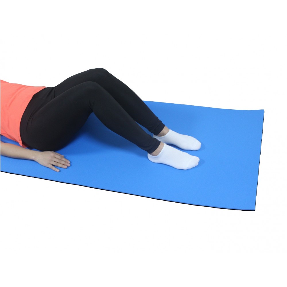 180X60cm 15mm Extra Rahat Mavi-Siyah Yoga Pilates Matı