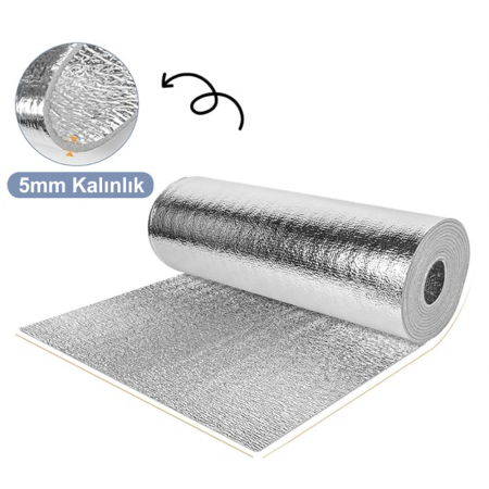 200x100cm 5mm Çift Folyolu Çadır Altı İçi Yalıtım Şiltesi