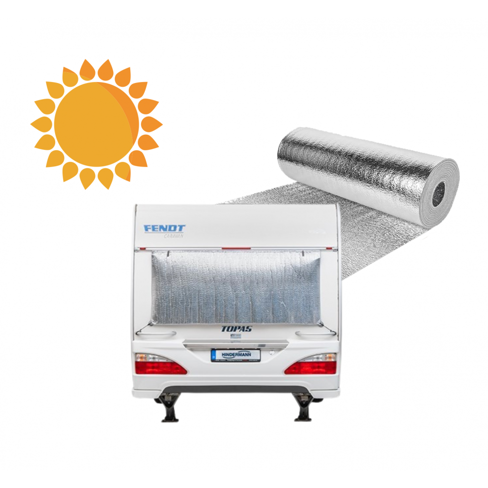  200x100 cm 5mm Çift Folyolu  Karavan Pencere Yalıtım Şiltesi