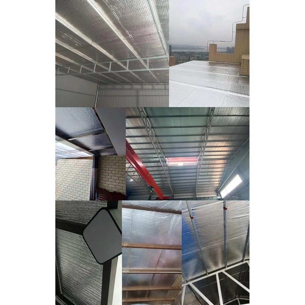 100x500cm 5mm Çift Folyolu Polietilen  Isı Yalıtım Köpük Levhası